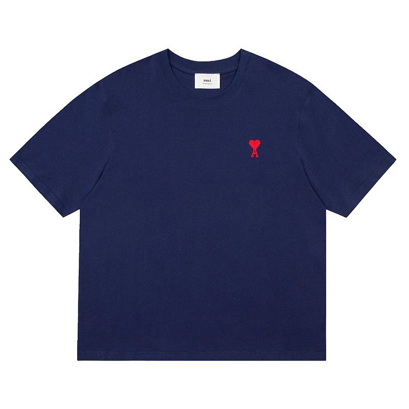 Ami Paris Tees with Small Logo — navy blue colorway — USFans Spreadsheet photo