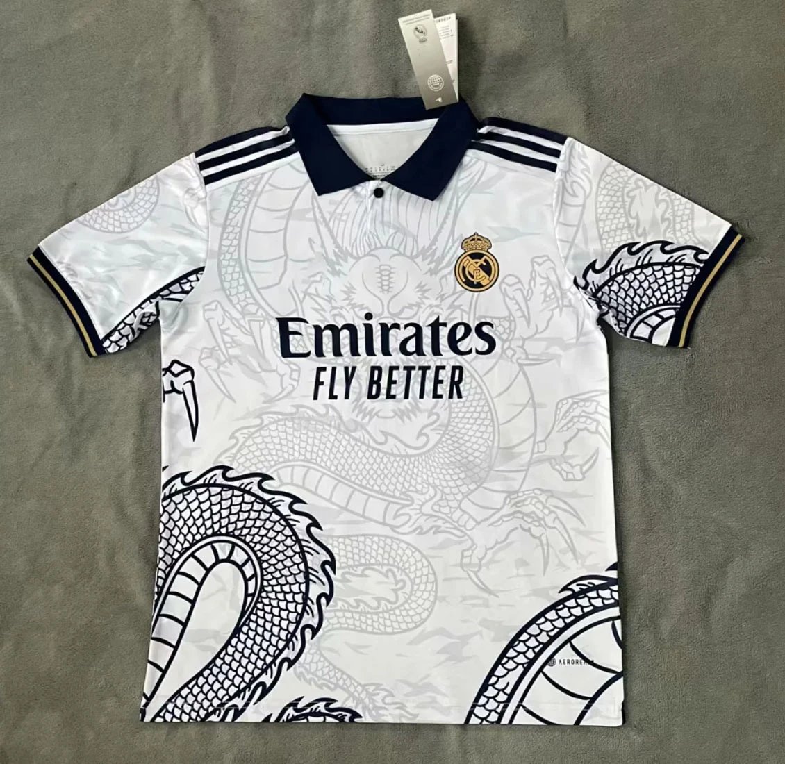 Barcelona Jersey 23/24 — 2324 Real Madrid Dragon White colorway — USFans Spreadsheet photo