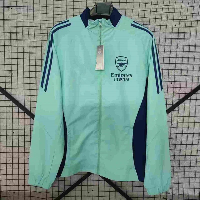Vintage Jersey Hoodie Zip — 24/25 Arsenal Lake Blue One-sided colorway — USFans Spreadsheet photo