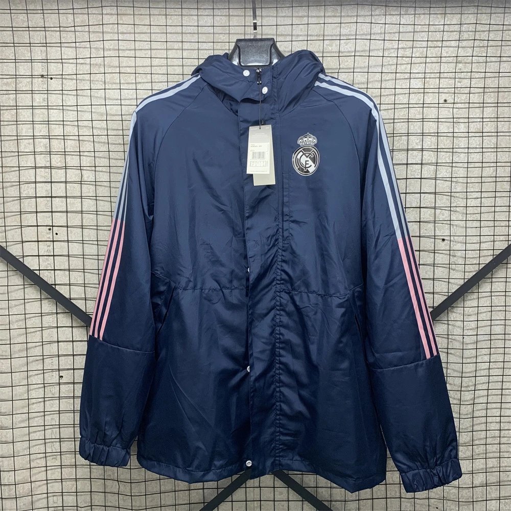 Vintage Jersey Hoodie Zip — Real Madrid hooded one-sided trench coat colorway — USFans Spreadsheet photo