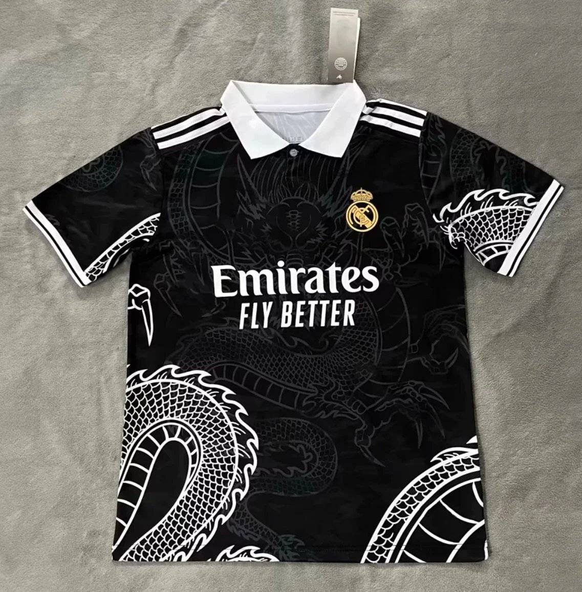 Barcelona Jersey 23/24 — 2324 Real Madrid Dragon Black colorway — USFans Spreadsheet photo