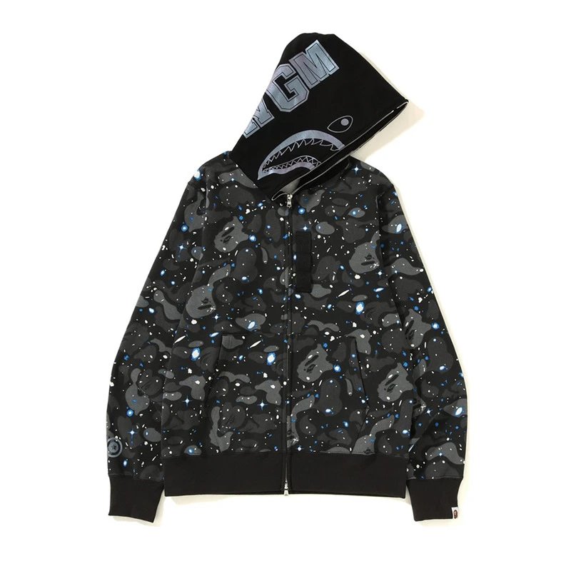 Bape Shark Hoodie (More CW) — 822 black colorway — USFans Spreadsheet photo