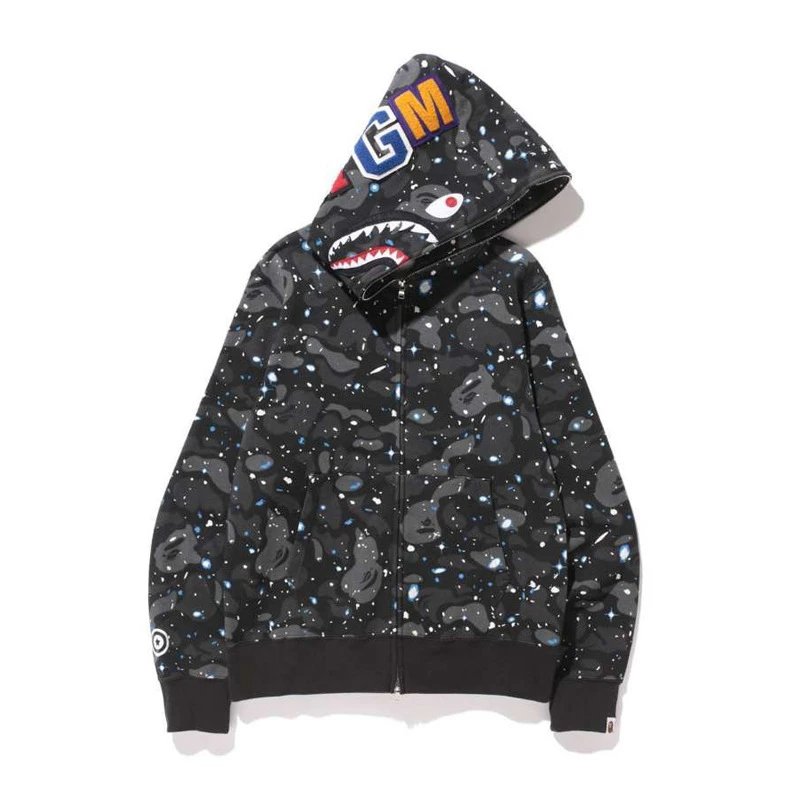 Bape Shark Hoodie (More CW) — 815 black colorway — USFans Spreadsheet photo
