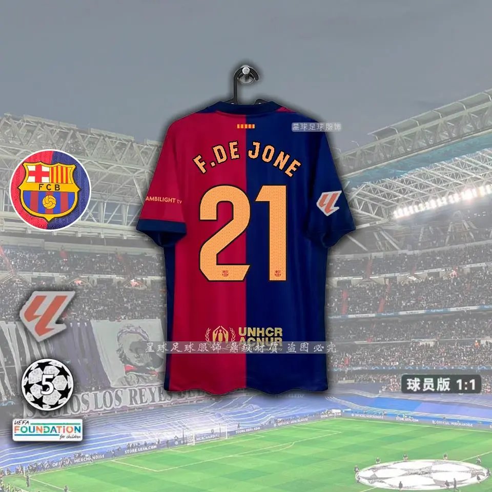 Barcelona x Travis Scott Jersey — La Liga Edition-21 number De Jong colorway — USFans Spreadsheet photo