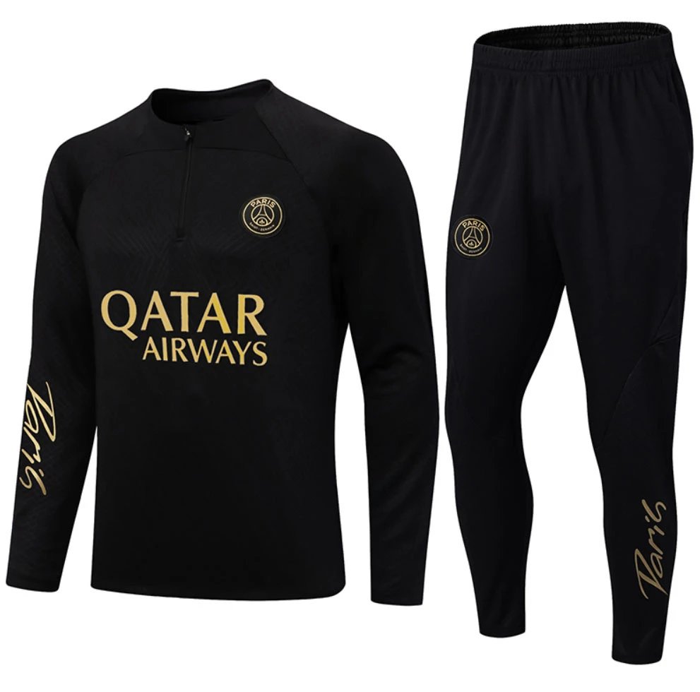 Football Set Tracksuit — 2223 Paris Black colorway — USFans Spreadsheet photo