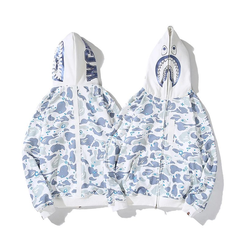 Bape Shark Hoodie — 523 White colorway — USFans Spreadsheet photo