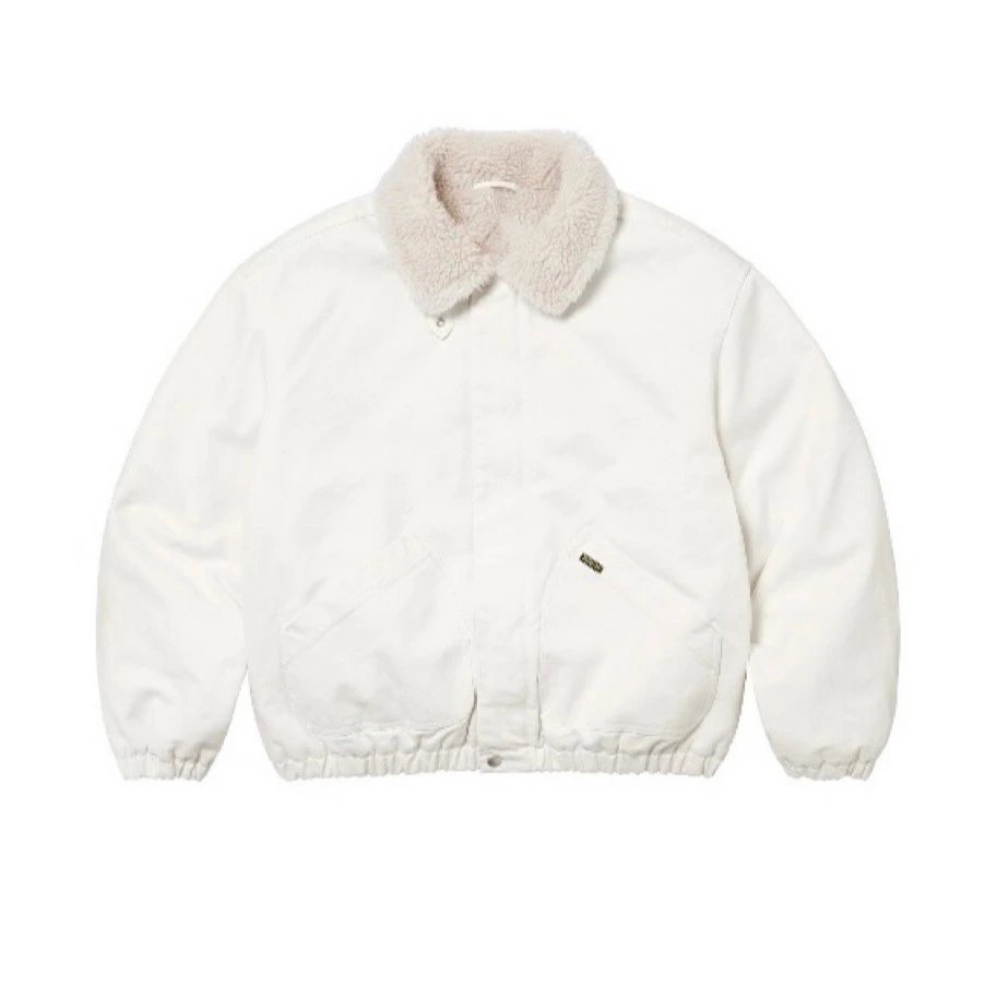 Lamb Wool Denim Hooded Padded Jacket photo 5