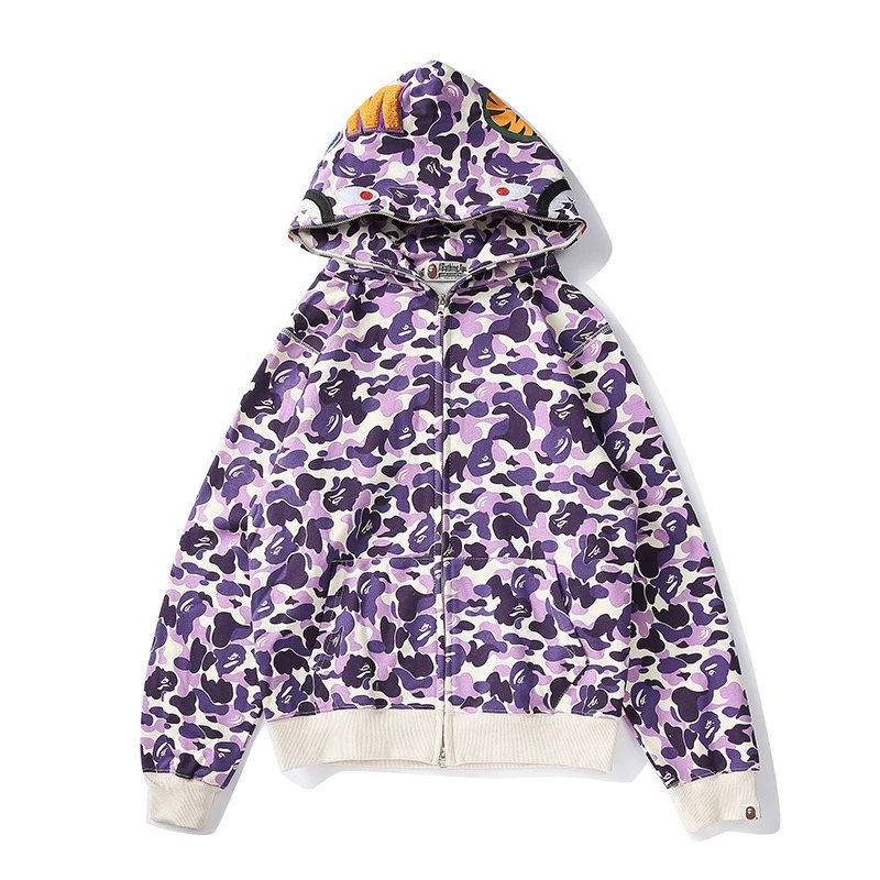 Bape Shark Hoodie (More CW) — 806 purple camouflage colorway — USFans Spreadsheet photo
