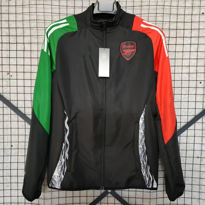 Vintage Jersey Hoodie Zip — 24/25 Arsenal Black One-sided colorway — USFans Spreadsheet photo