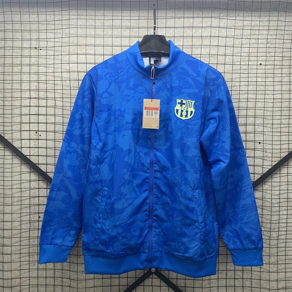Vintage Jersey Hoodie Zip — New Barcelona embroidered single-sided t colorway — USFans Spreadsheet photo