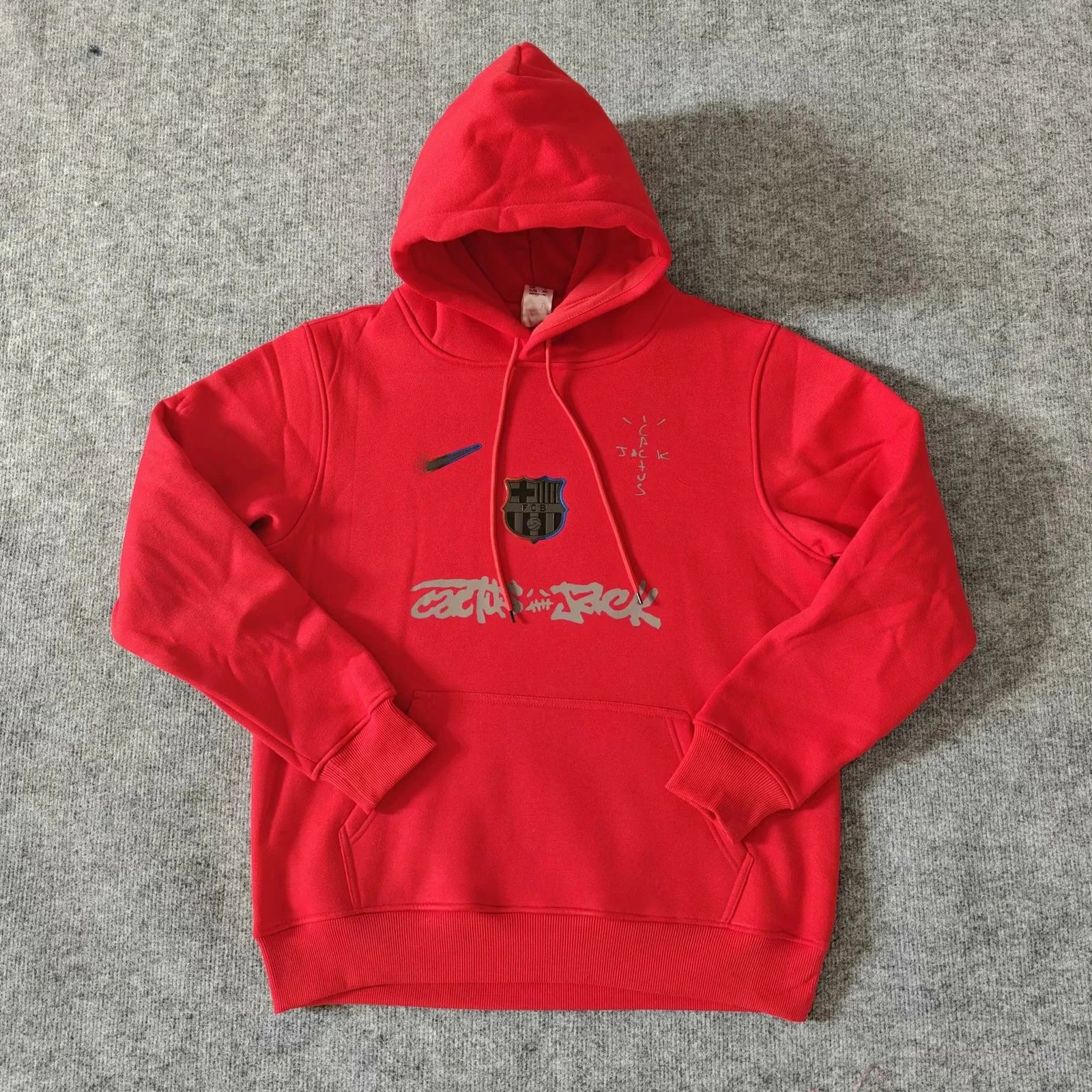 Travis Scott Hoodie — red colorway — USFans Spreadsheet photo