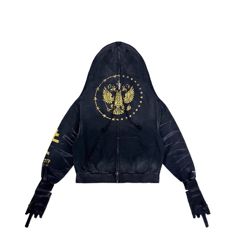 Grailz Project GR Hoodie — Eagle/Black colorway — USFans Spreadsheet photo