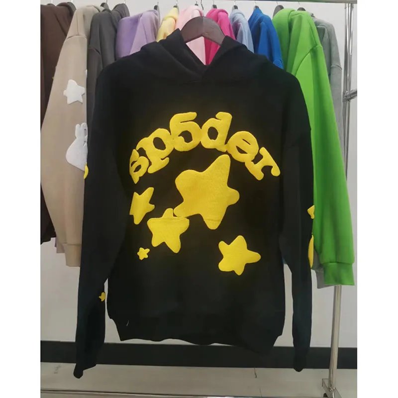 Sp5der Blue Hoodie — Black Star colorway — USFans Spreadsheet photo