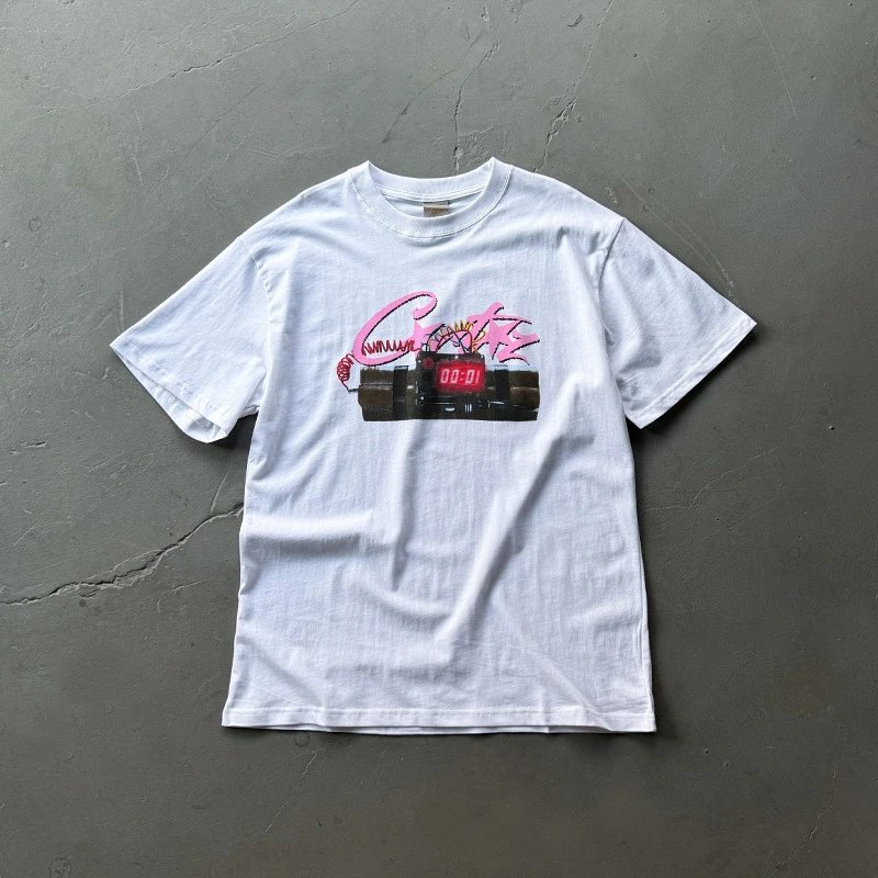 Corteiz Bomb T-Shirt — Powder Bomb/White colorway — USFans Spreadsheet photo