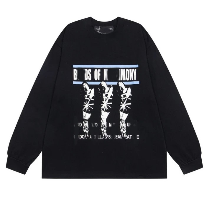ERD Hoodies — ER022 black long sleeve T colorway — USFans Spreadsheet photo
