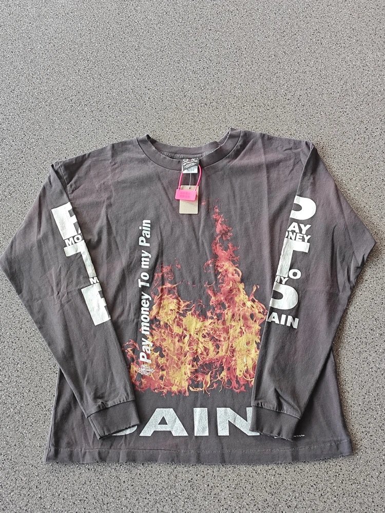 Saint Michael Longsleeve Hoodie — Flame direct injection ST623 colorway — USFans Spreadsheet photo