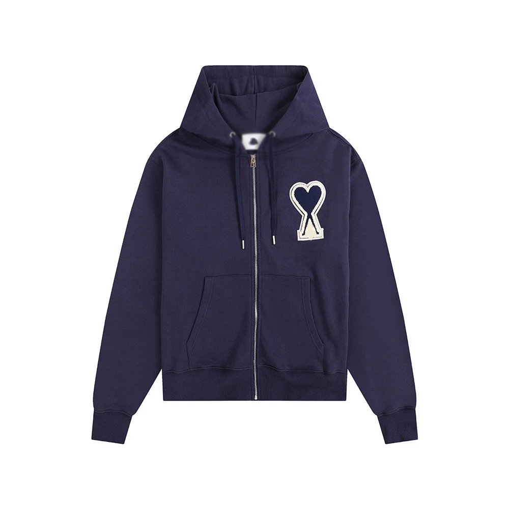 CDG Hearts Hoodie — Navy Blue -404# colorway — USFans Spreadsheet photo
