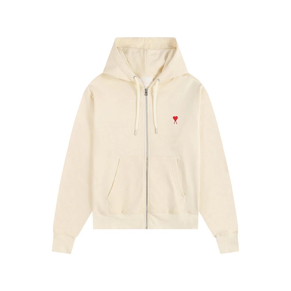 CDG Hearts Hoodie — apricot -403# colorway — USFans Spreadsheet photo