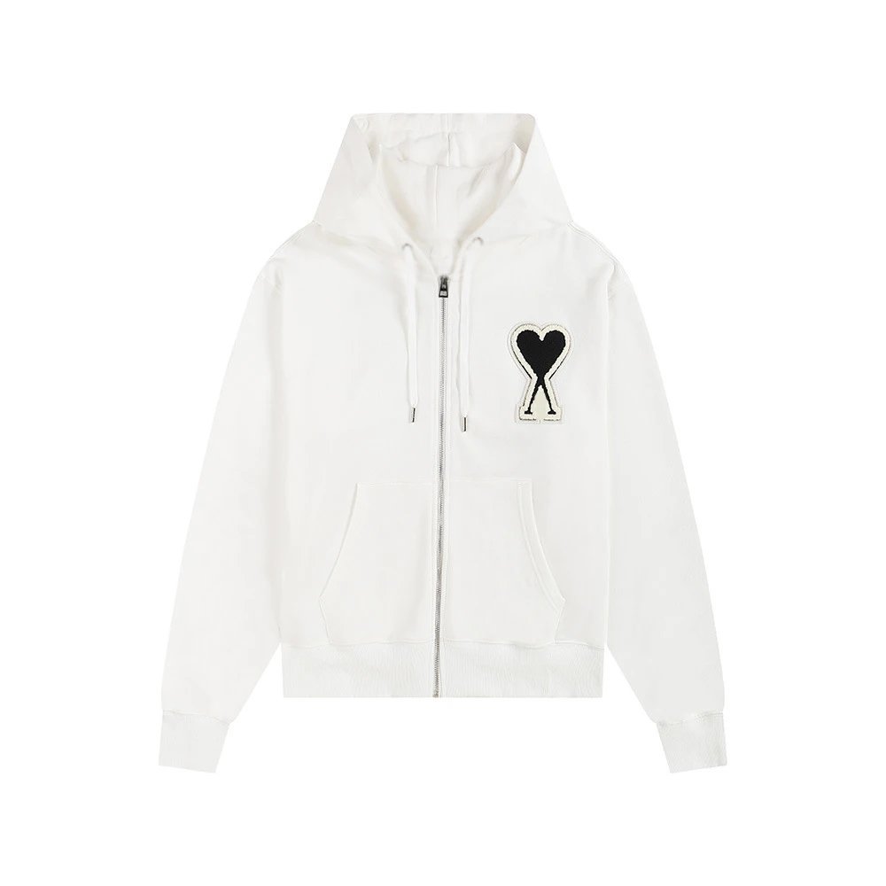 CDG Hearts Hoodie — White-Black -404# colorway — USFans Spreadsheet photo