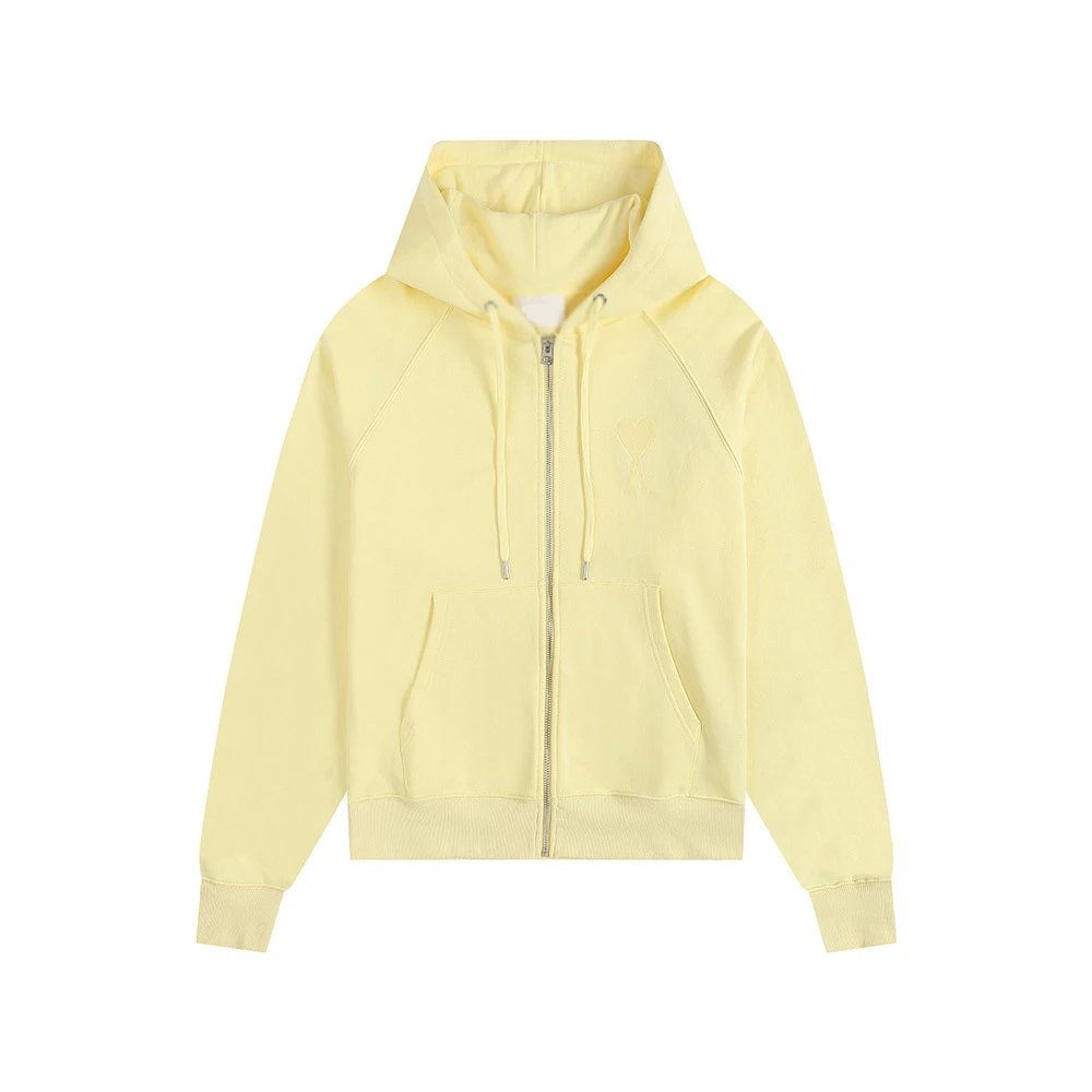 CDG Hearts Hoodie — light yellow -405# colorway — USFans Spreadsheet photo
