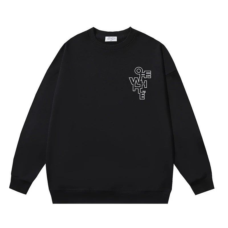 Off-White White Crewneck — 1039 black colorway — USFans Spreadsheet photo