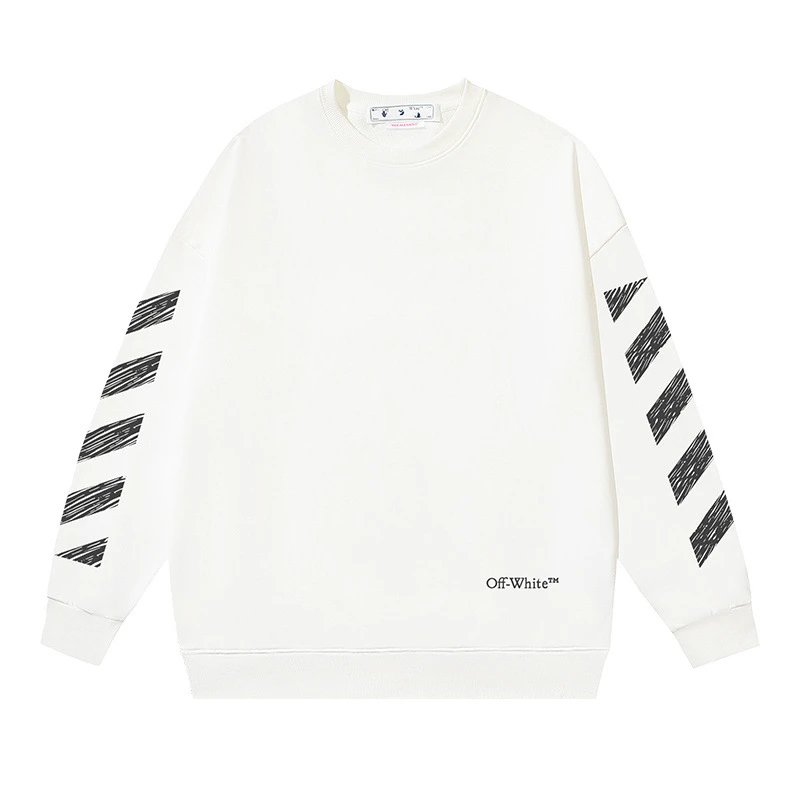 Off-White White Crewneck — 126 White colorway — USFans Spreadsheet photo