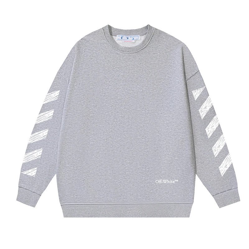 Off-White White Crewneck — 126 flower gray colorway — USFans Spreadsheet photo