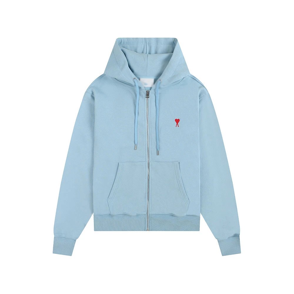 CDG Hearts Hoodie — light blue -403# colorway — USFans Spreadsheet photo