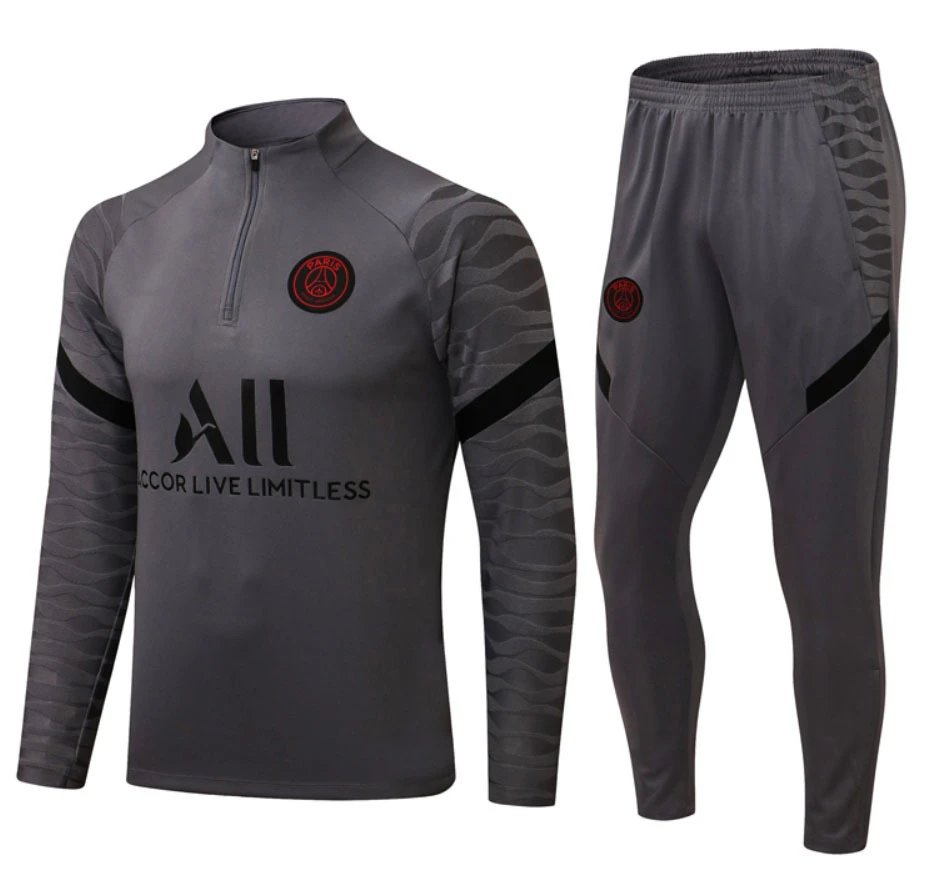 Football Set Tracksuit — 2122 Paris Grey colorway — USFans Spreadsheet photo