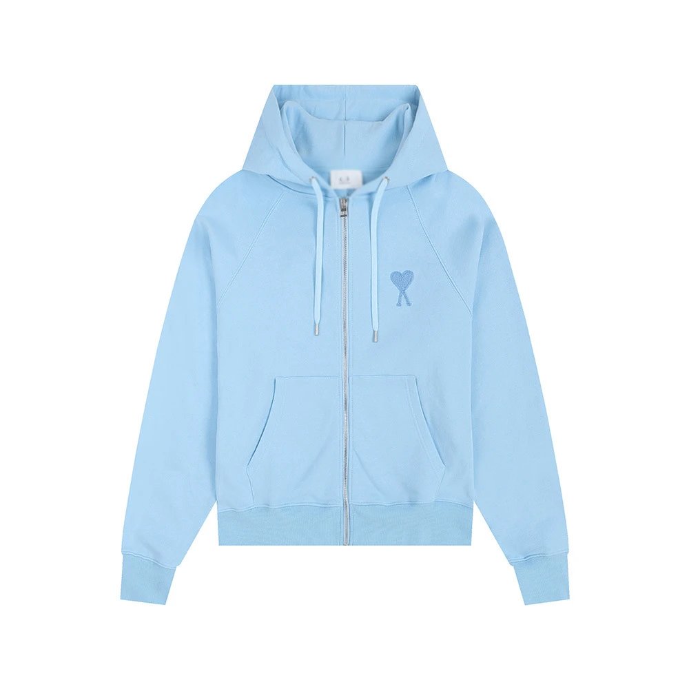CDG Hearts Hoodie — light blue -401# colorway — USFans Spreadsheet photo