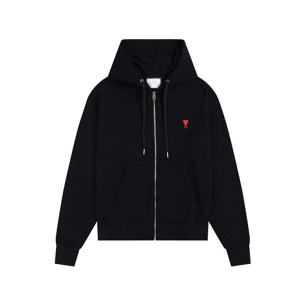 CDG Hearts Hoodie — Black -403# colorway — USFans Spreadsheet photo