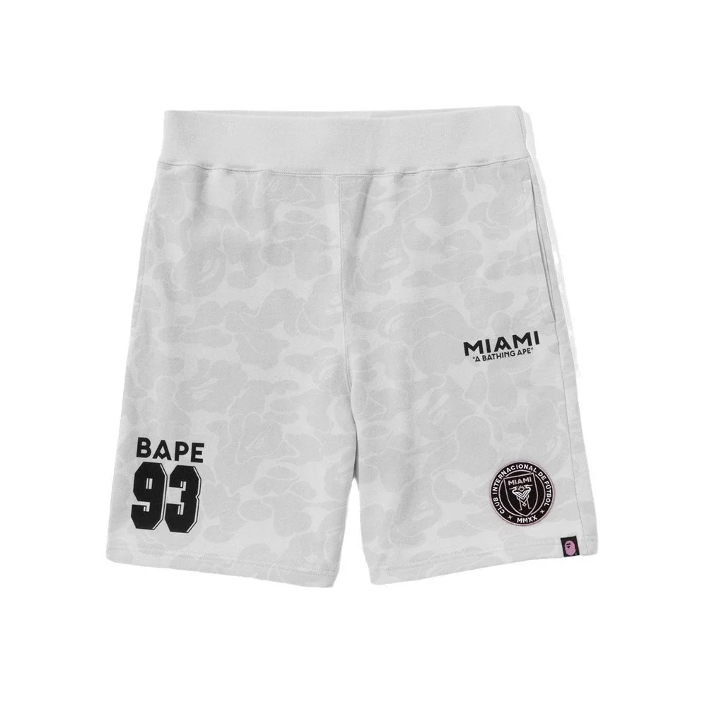 BAPE × Inter Miami Collaboration Camouflage Casual Shorts