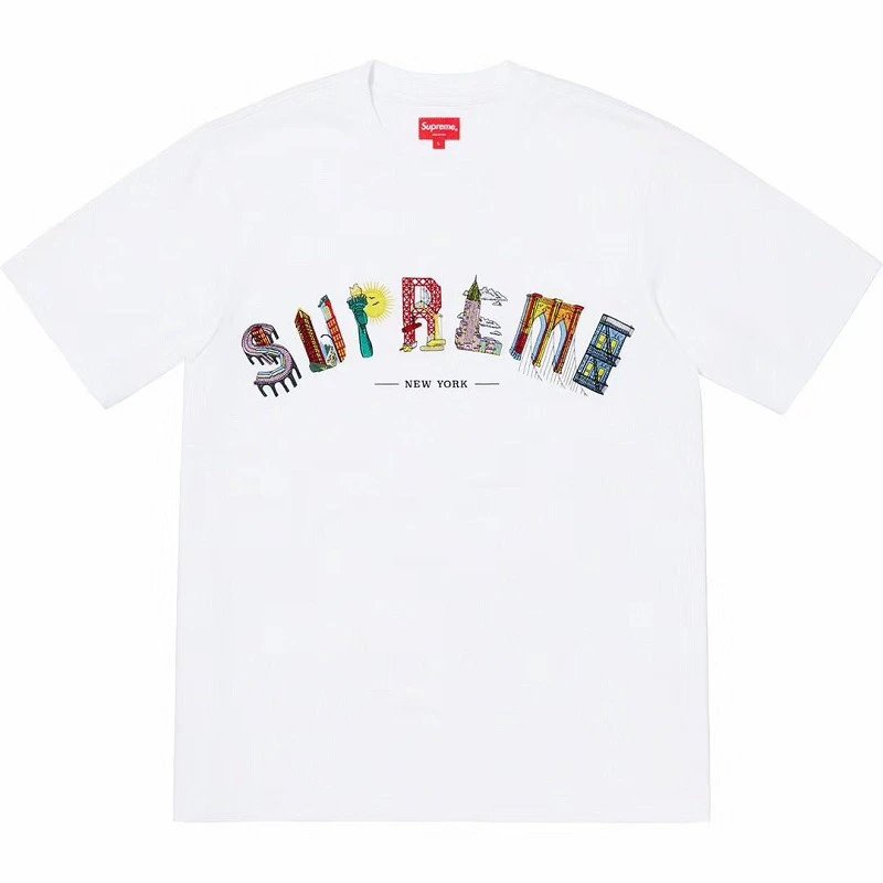 Supreme New York Landmark Embroidered Short-Sleeve T-Shirt - rep koszulki