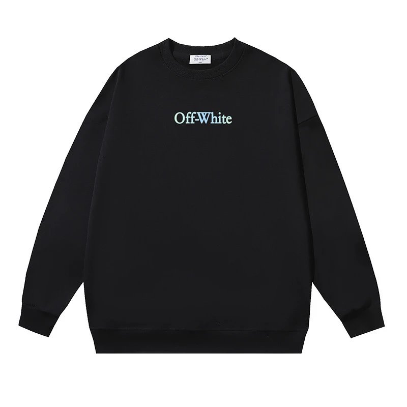 Off-White White Crewneck — 1040 black colorway — USFans Spreadsheet photo