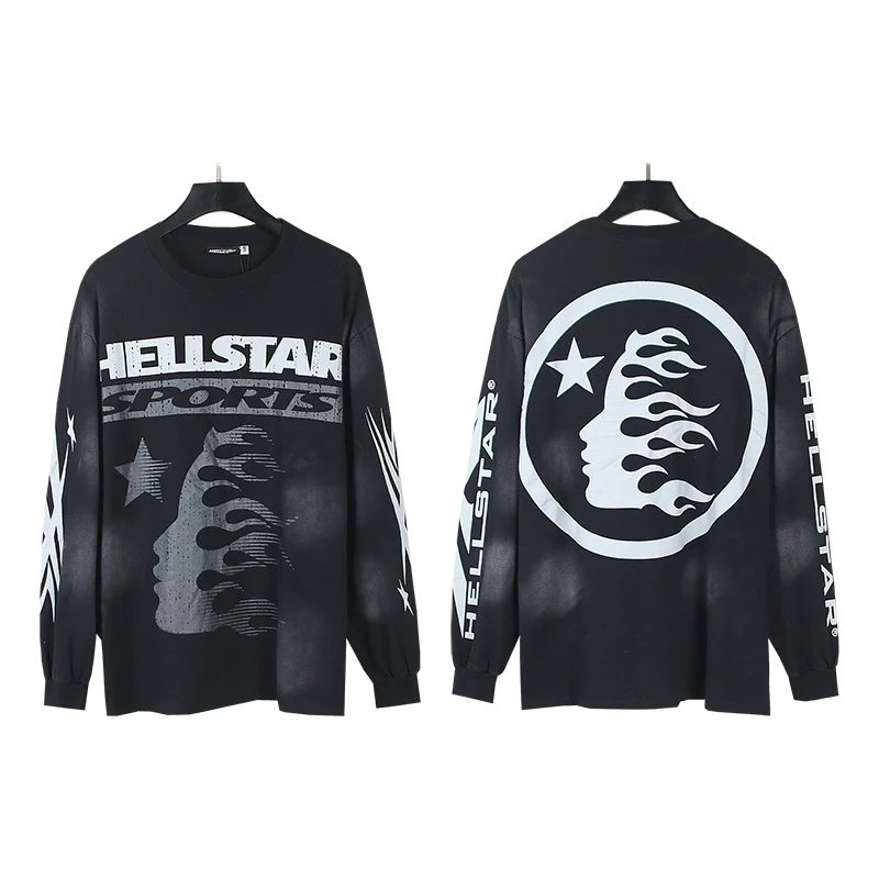 Hellstar Tee Hoodie — D110 wash water black colorway — USFans Spreadsheet photo