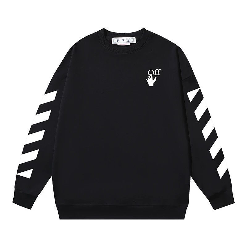 Off-White White Crewneck — 123 Black colorway — USFans Spreadsheet photo