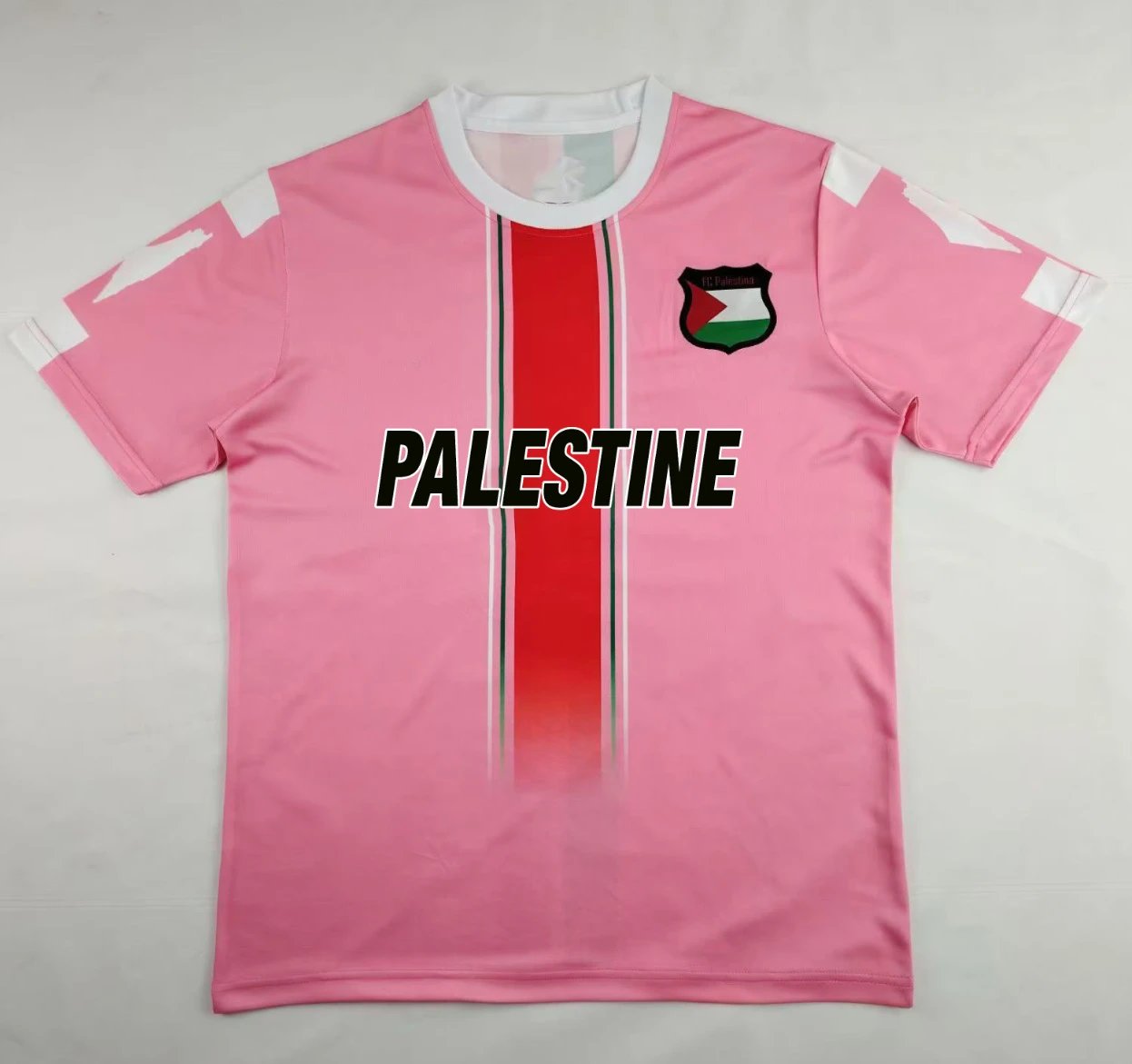 Palestine Jersey — 2425 Pink Palestinian English Version colorway — Kakobuy Spreadsheet photo