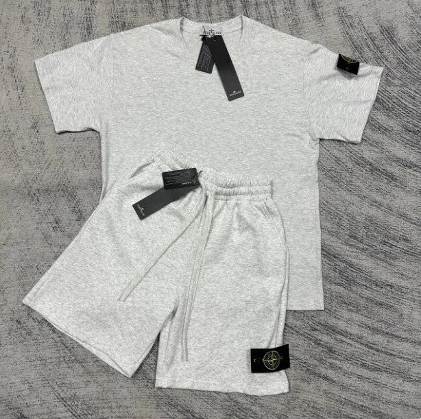 Stone Compass Emblem Athletic Short Sleeve Crew Set