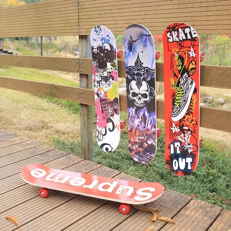 Design Skateboard Deck with Graphic Print Multicolor Skateboard Accessories - 4