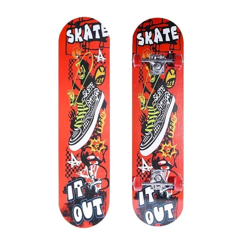 Design Skateboard Deck with Graphic Print Multicolor Skateboard Accessories - 3