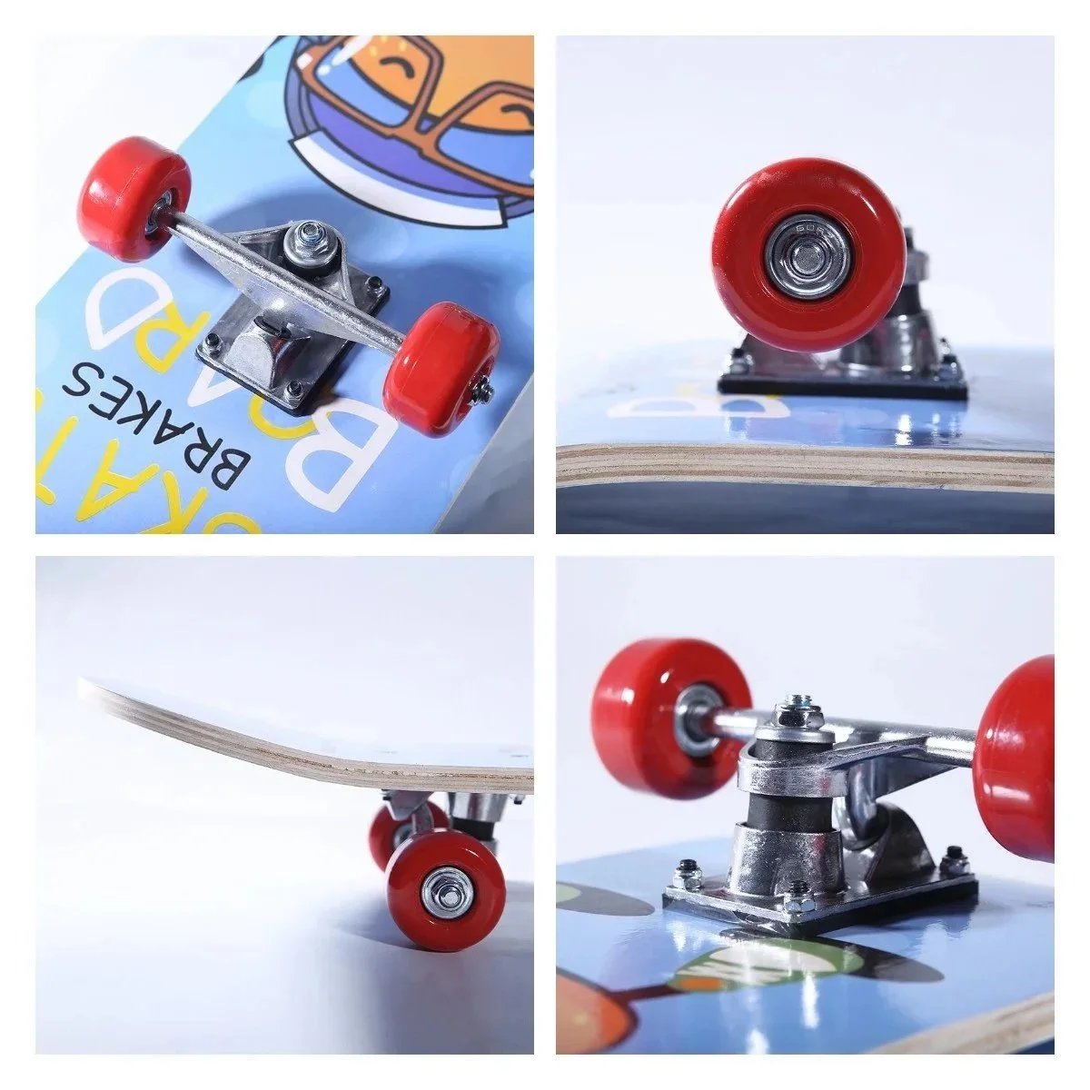 Design Skateboard Deck with Graphic Print Multicolor Skateboard Accessories - 5