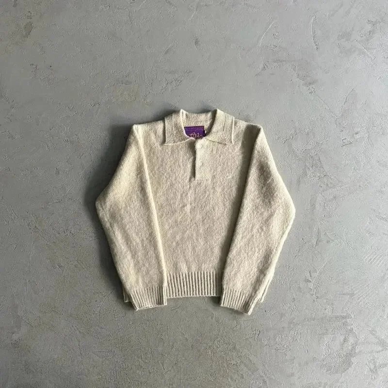 polo毛领大C/米色