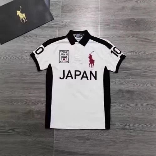 Summer Men's Cross-border Polo Shirt Pure Cotton Turn-down Collar Big Horse Embroidery City Casual Plus Size Sports Polo Short Sleeve