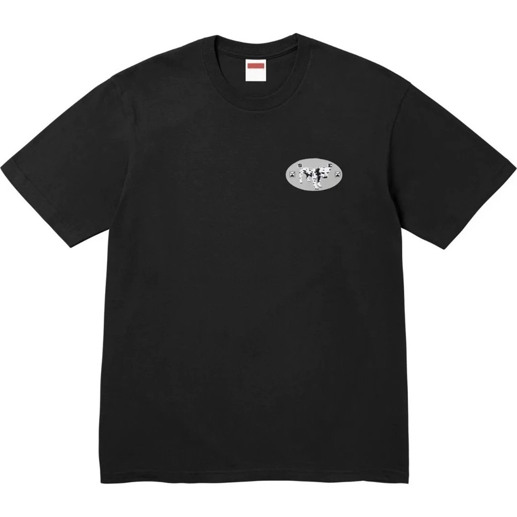 37 Dalmatian Print Black Short Sleeve