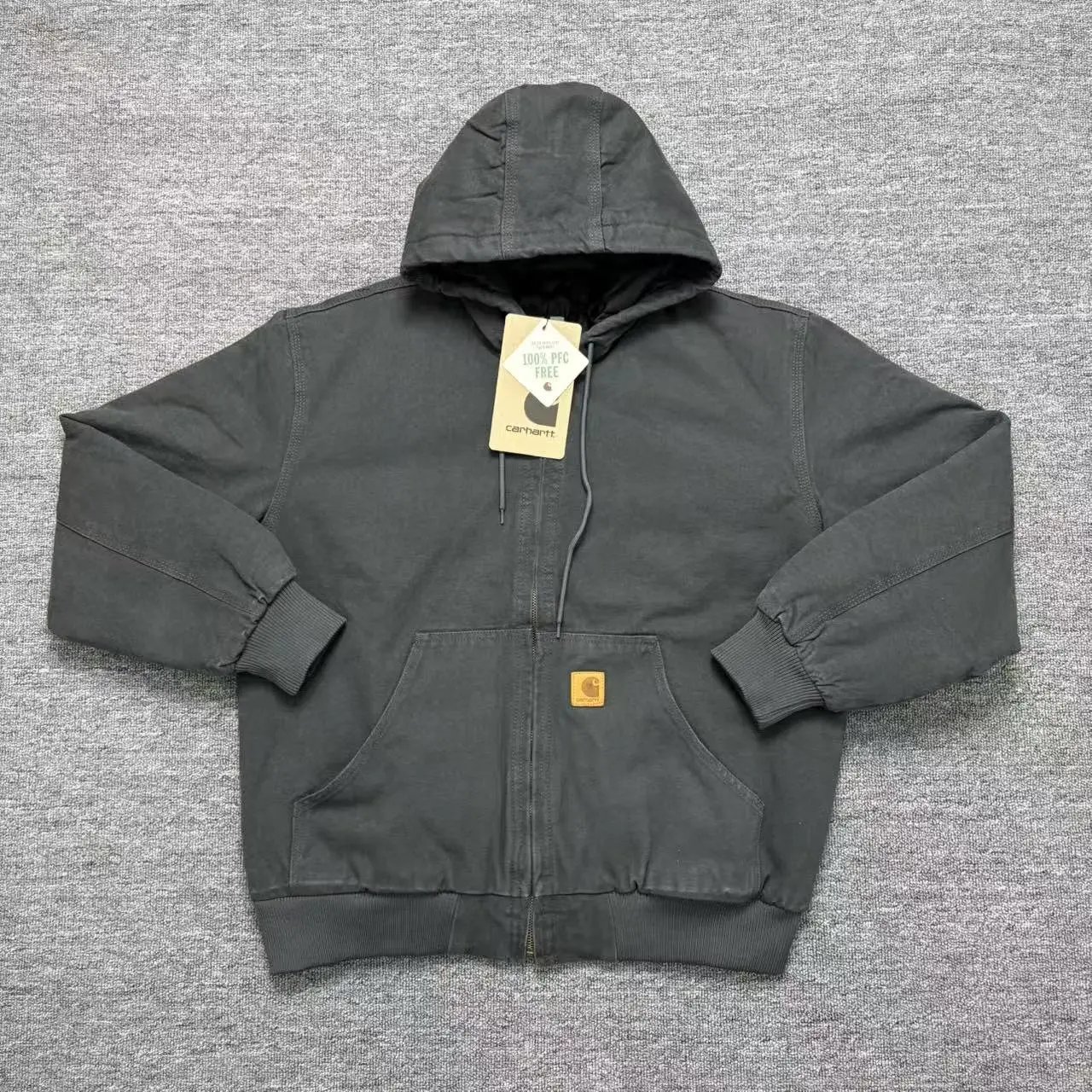 J washed cement grey cotton coat [regular version]
