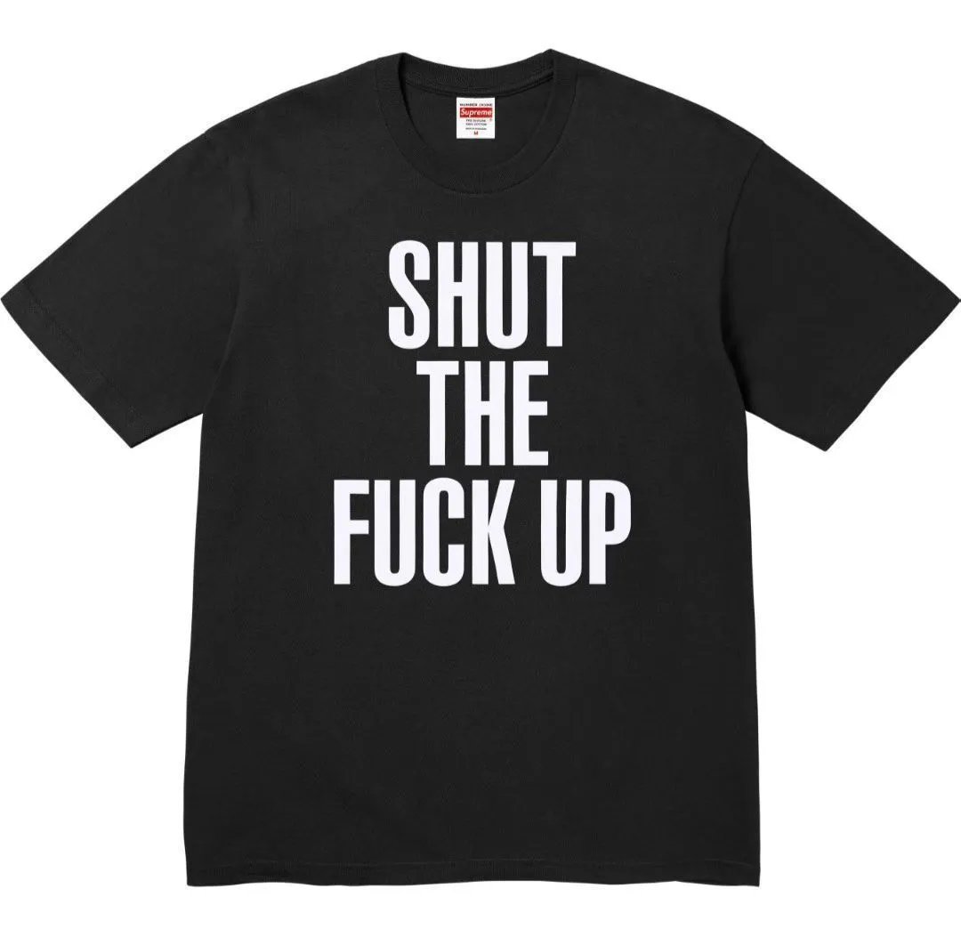 25 Letter Print Black Short Sleeve