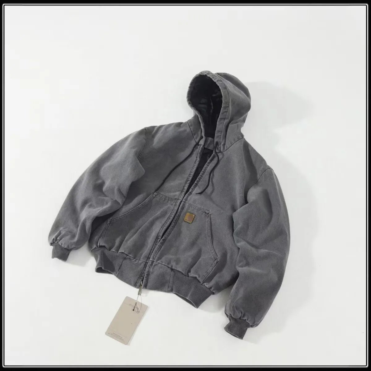 Washed cotton clothing cement ash [high version]
