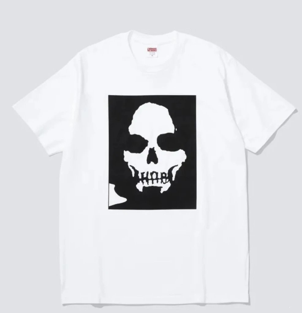 31 Manson Skull Print White Short Sleeve