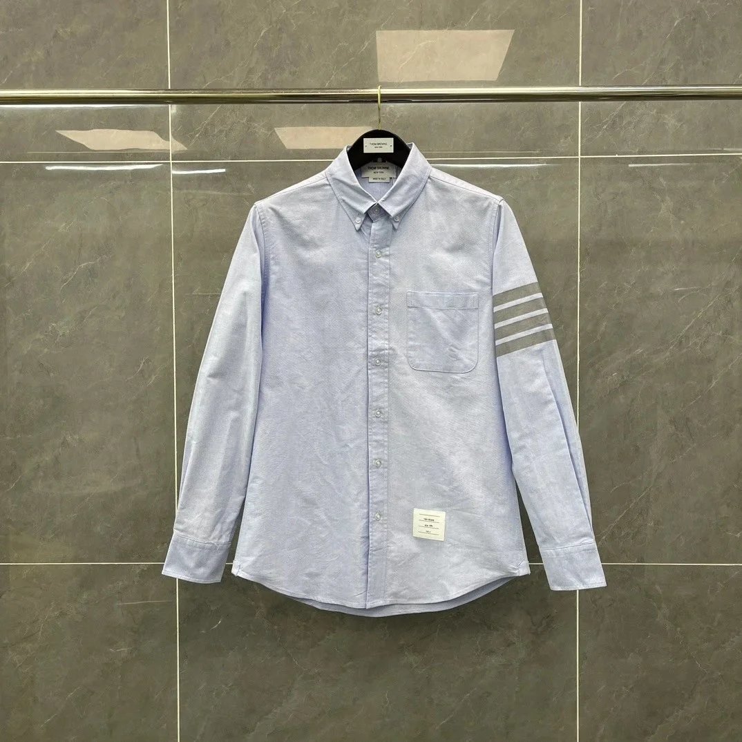 灰杠衬衫蓝色 option