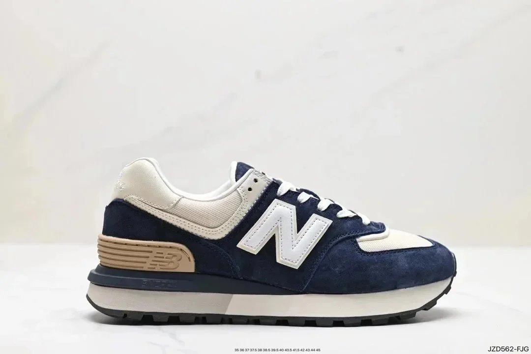 New Balance 574 Gray White Sneakers - 10